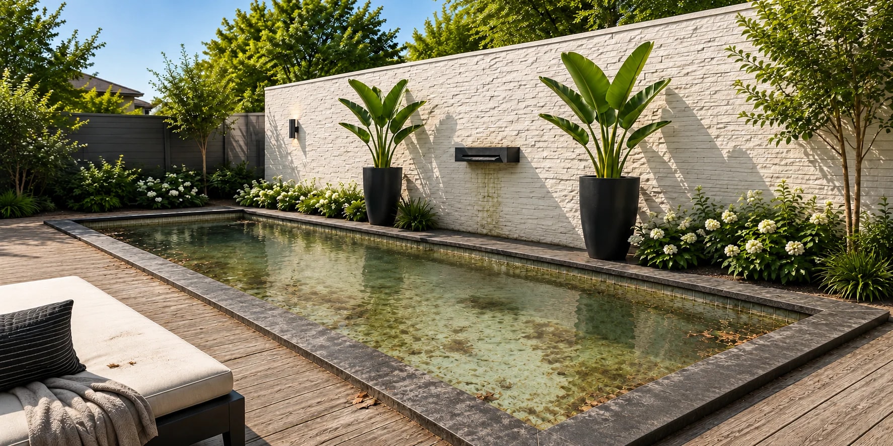 Deteriorated pool before repair